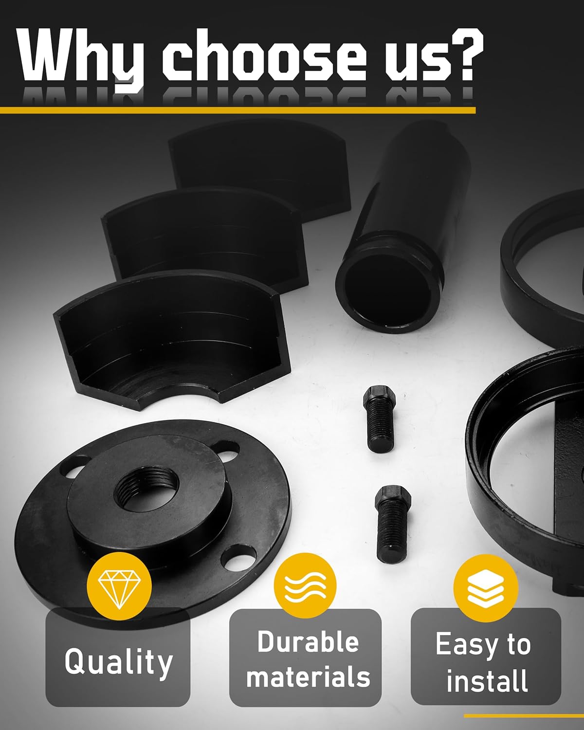 Rear Main Seal Installer Kit Compatible with Ford 7.3L Diesel Engines 3/4 and 1 Ton Trucks 1998 1999 2000 2001 2002 2003 7835