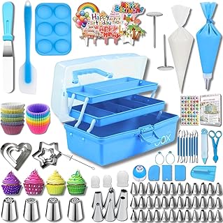 Cake Decorating Tools Supplies Kit: 274pcs Baking Accessories with Stora...