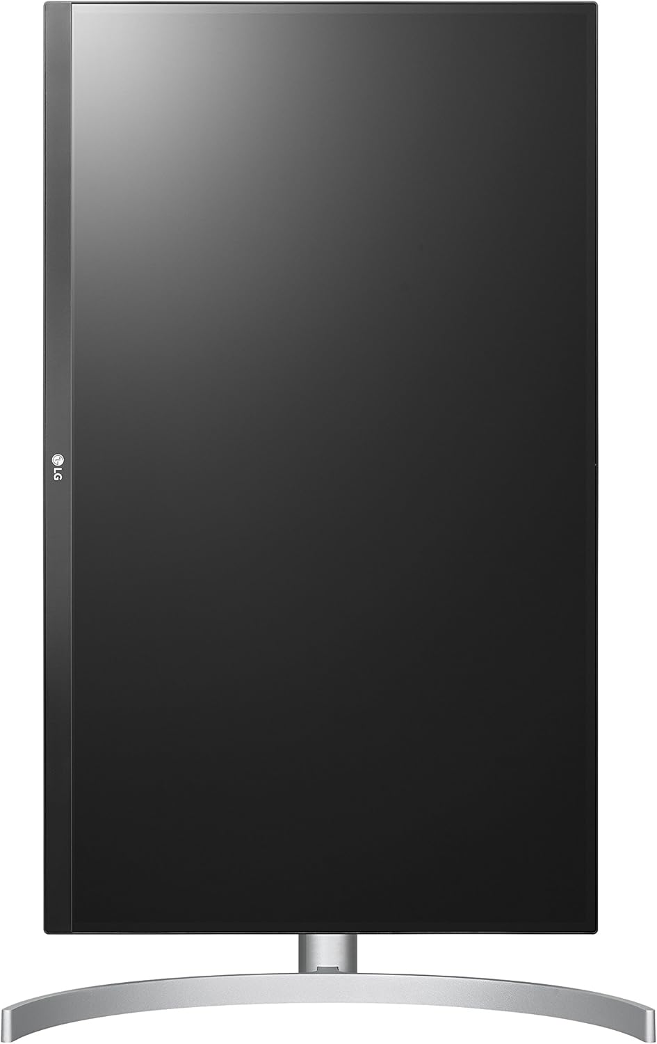 Фронт view of the LG 27UL850-W monitor displaying a vibrant landscape image.