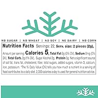 Vista 4 de Wintergreen KETO - Chips de caramelo de xilitol (paquete de 6) – Lata SNØ de 1.5 onzas – Caramelos sin azúcar con solo 2 ingredientes Bajo