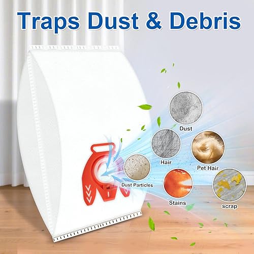 Miniatura 6 de Paquete de 10 bolsas de vacío 3D Airclean FJM compatibles con Miele