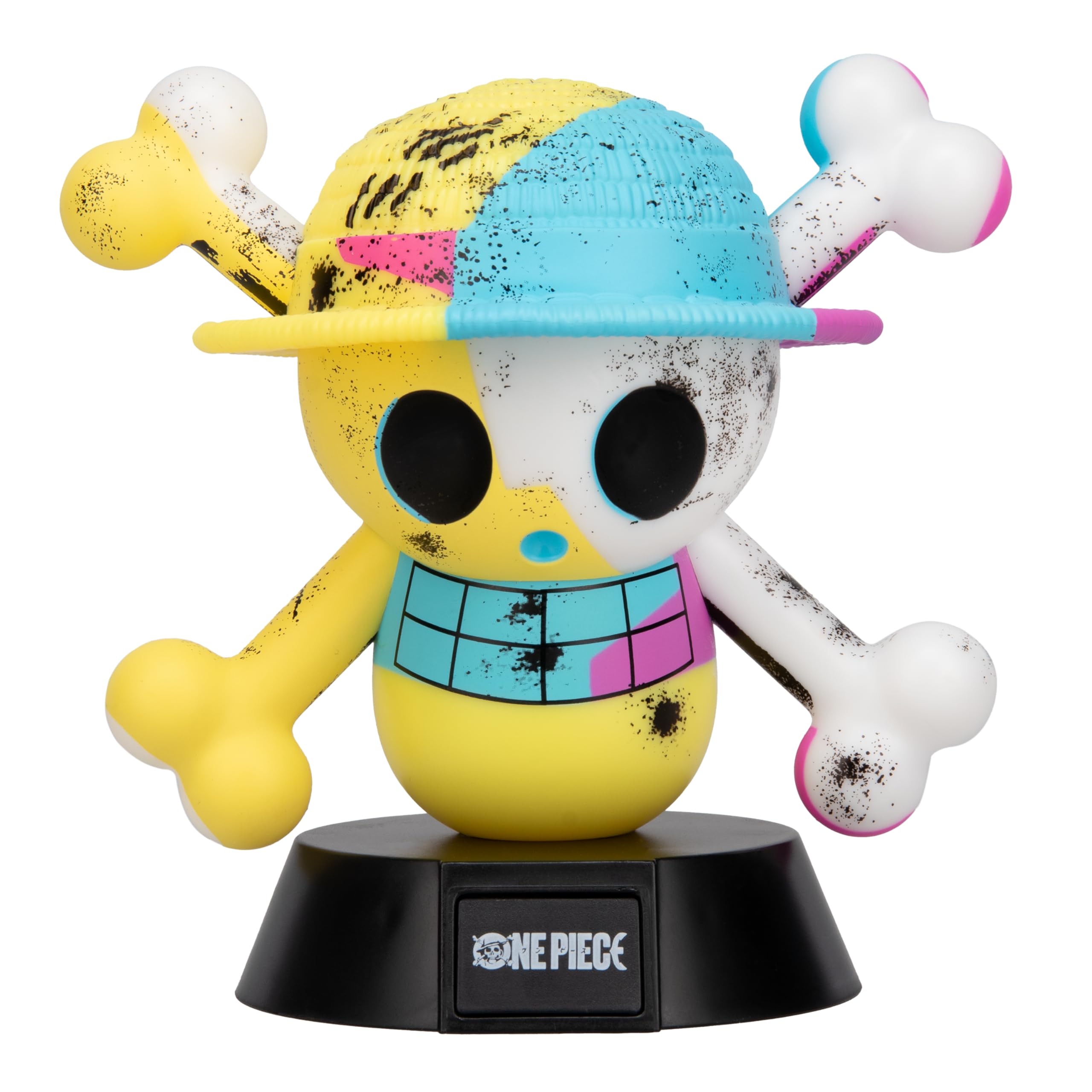 Paladone One Piece Jolly Roger Icon Light – 11cm Skull‑and‑Hat Character Lamp – Netflix Bedroom or Desk Light