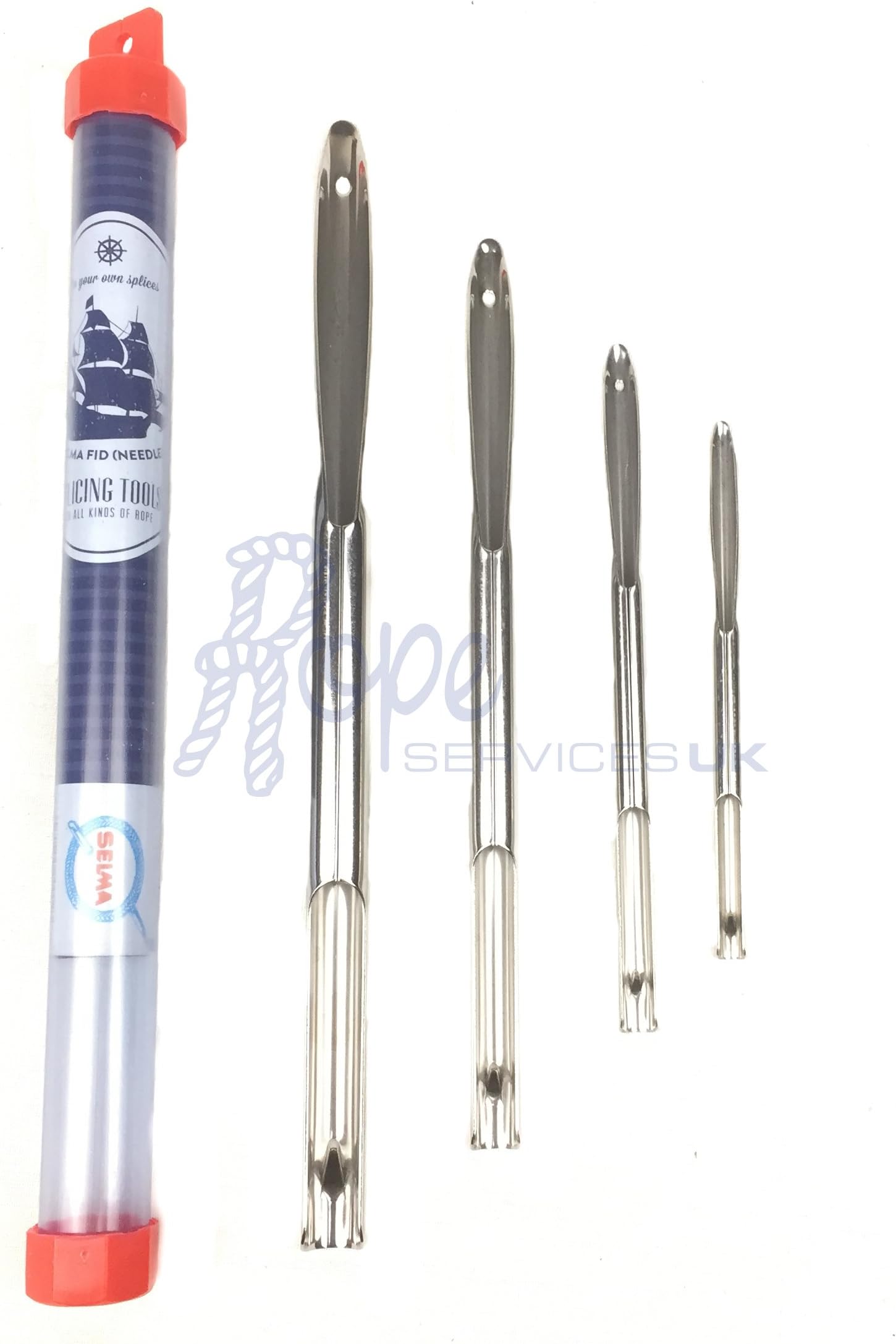 selma Set of 4 Rope Splicing Fids Tools Needle Fid (6mm to 15mm ropes) - RopeServices UK