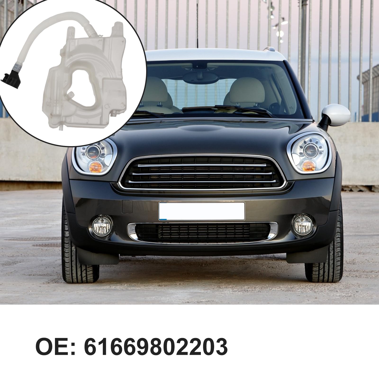 Filtro de tanque de líquido para lavadora automotriz, filtro de tanque de lavado de repuesto directo 61669800910, pieza de repuesto para filtro de limpiaparabrisas R60