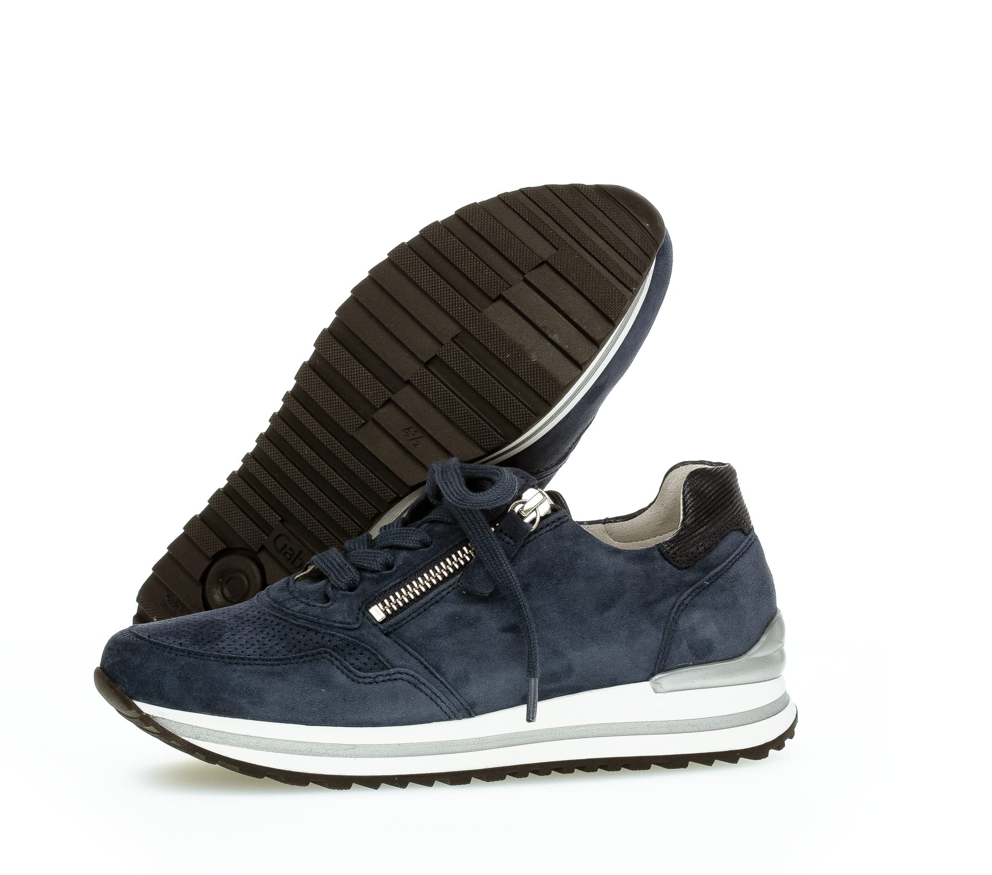 Gabor Damskie buty typu sneaker, półbuty, wymienna wkładka, wygodna szeroka szerokość (H)