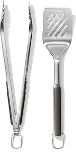 OXO Outdoor Grilling Turner and Tongs Set