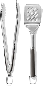OXO Outdoor Grilling Turner and Tongs Set