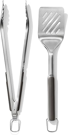 OXO Outdoor Grilling Turner and Tongs Set