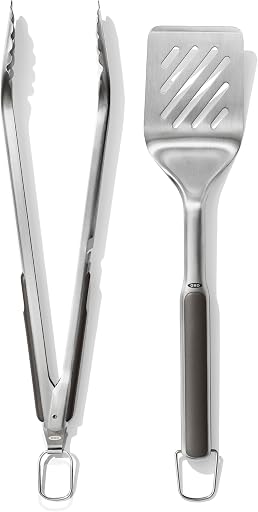 OXO Outdoor Grilling Turner and Tongs Set