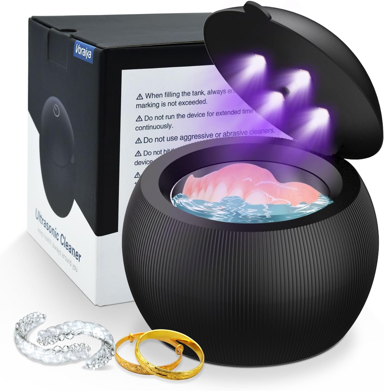 Ultrasonic Cleaner for Retainer Cleaning Machine, Voraiya® 24W/42kHz Portable