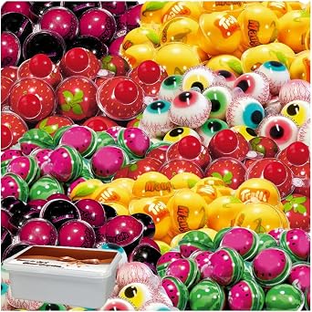 Trol Variety Flavour Splash 3D Candy 20g – Strawberry, Mango, Cherry, Watermelon & Pop Eyes Flavorbomb Gummy Treats (60 x Candy, Random Mixed Sweet)