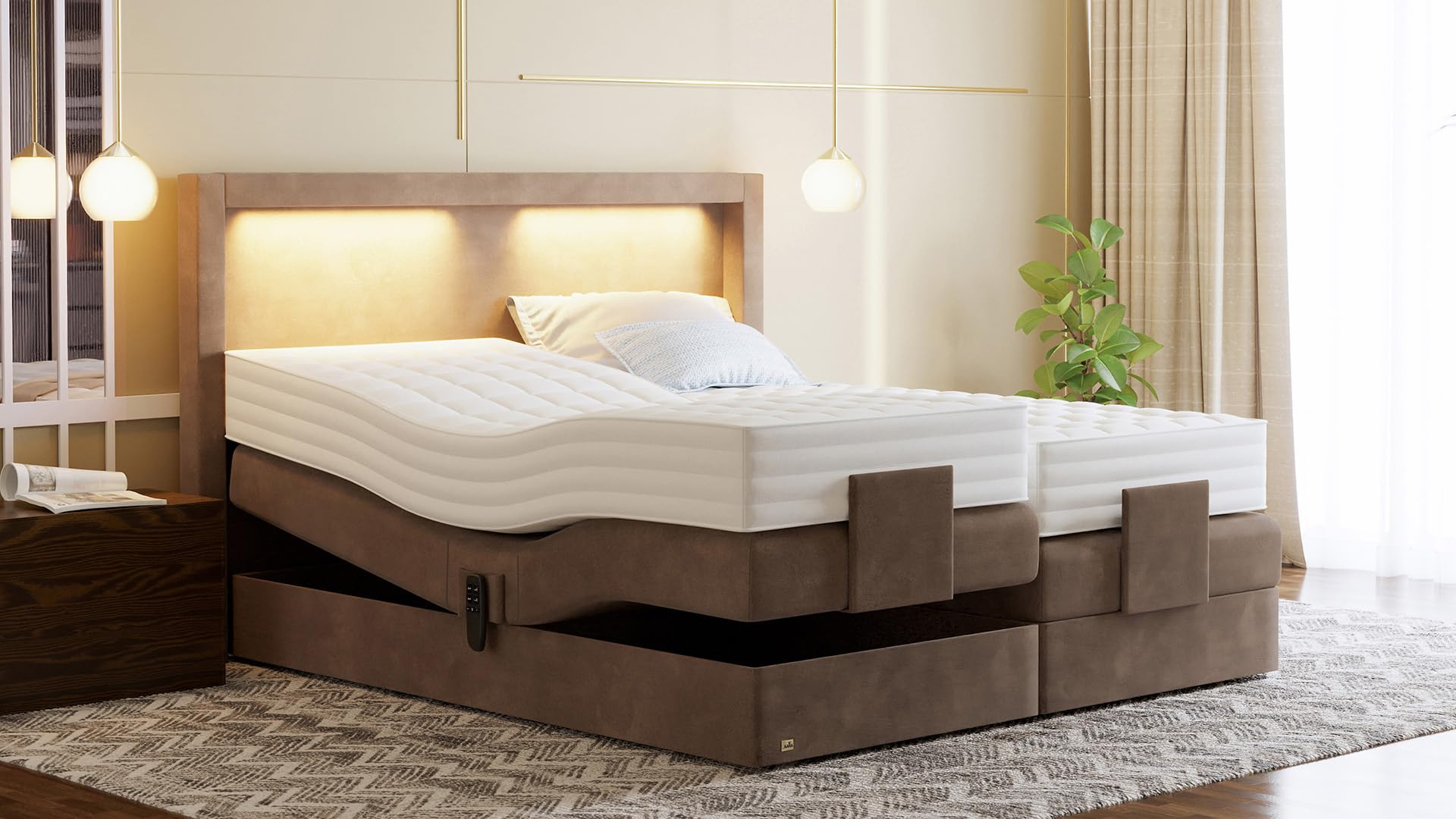 Produktbild von PAARA Boxspringbett GM | 10.000 Newton Motorleistung