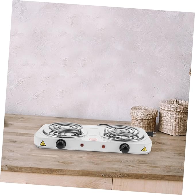 Estufa Eléctrica Portátil 2 Puestos 16.73" x 9.06" 110V miniatura 2