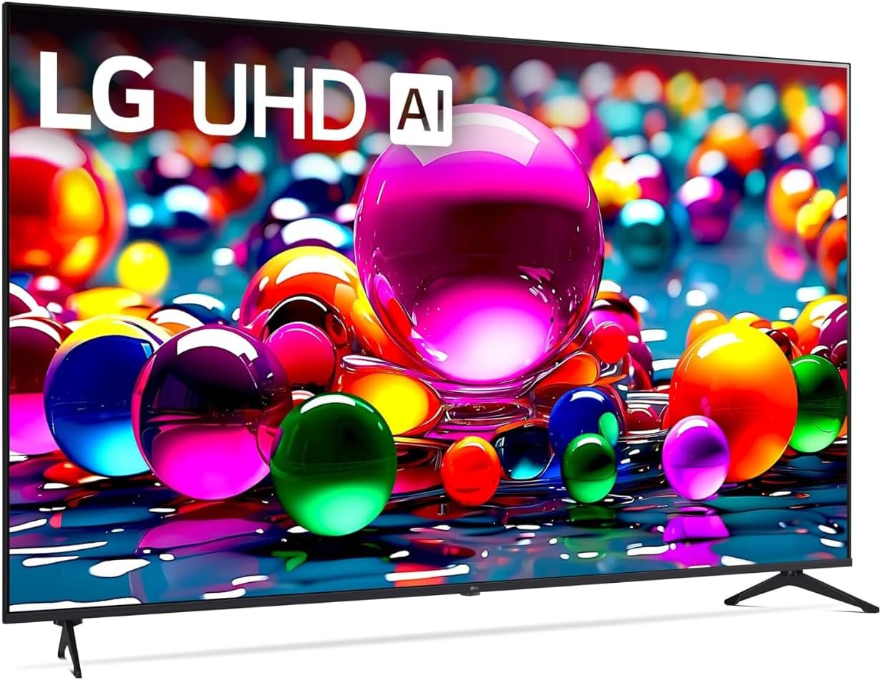 LG 55" Class UA7700 (2025) 4K LED WebOS25 Smart TV - a7 AI Processor 4K Gen8 HDR10 Bluetooth Game Optimizer Compatible Compatible with Alexa & Google Assistant with Wall Mount (Renewed)