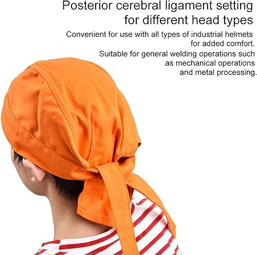 Miniatura 6 de Sonew Tipo protector de la bandana del sombrero de la soldadura de la cabeza resistente al fuego ignífugo lavable de la seguridad de la soldadura