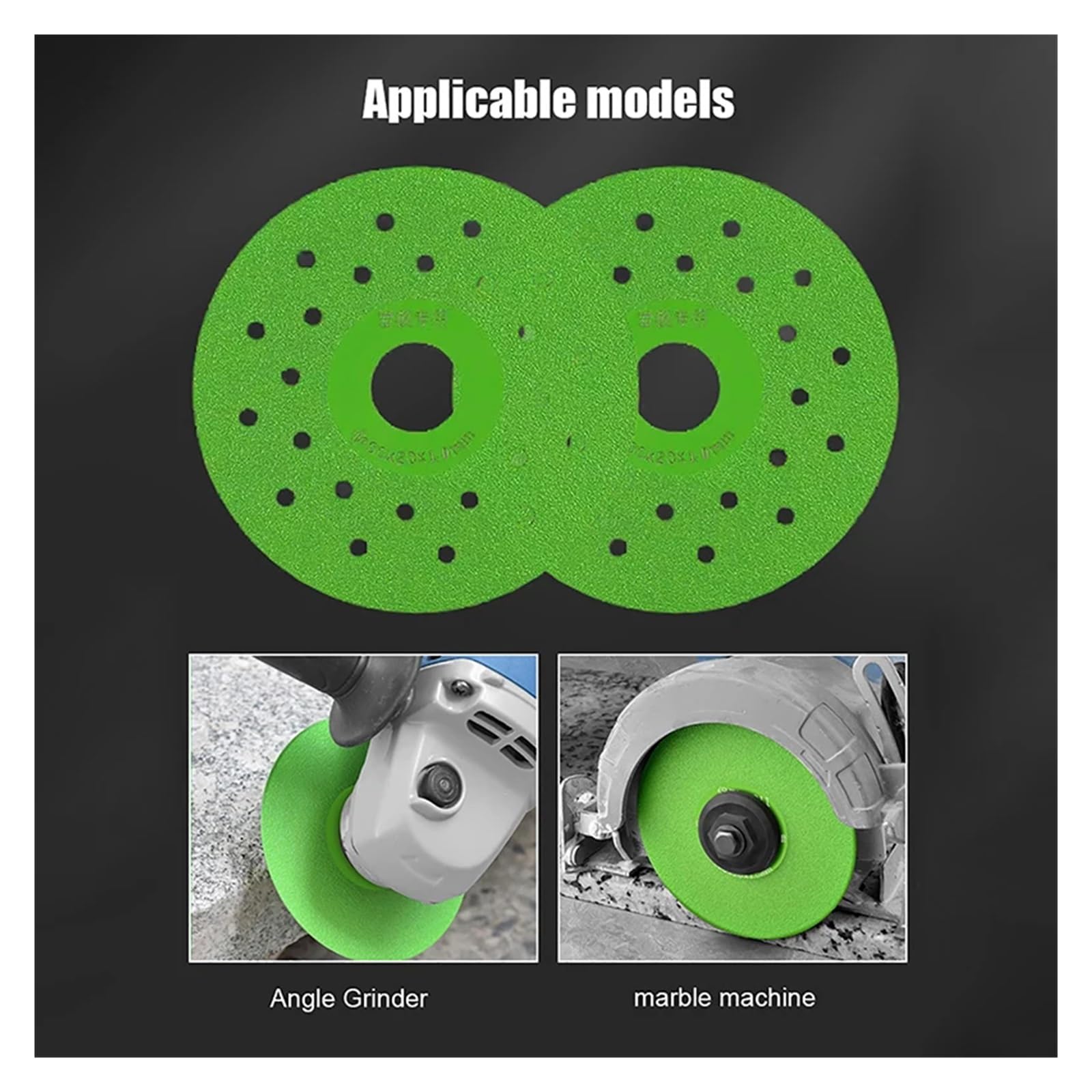 Disco de corte para porcelana, Discos abrasivos de diamante 100 mm for amoladora angular verde porcelana losa roca 4 piezas