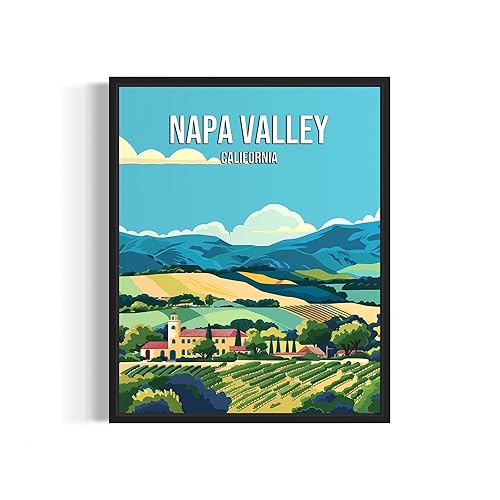California Art Print - California State Map Travel Poster, Home