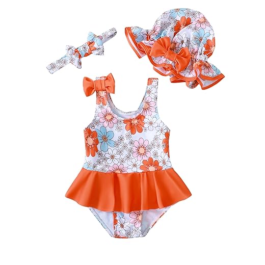 Saeaby Maiô para bebês recém-nascidos, biquíni, biquíni, tanquíni infantil, peça única, roupa de banho para meninas