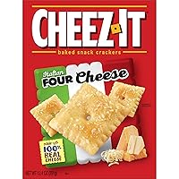 Vista 6 de Cheez-It Galletas de queso, galletas horneadas, aperitivos de oficina y niños, cuatro quesos italianos, caja de 12.4 onzas (1 caja)