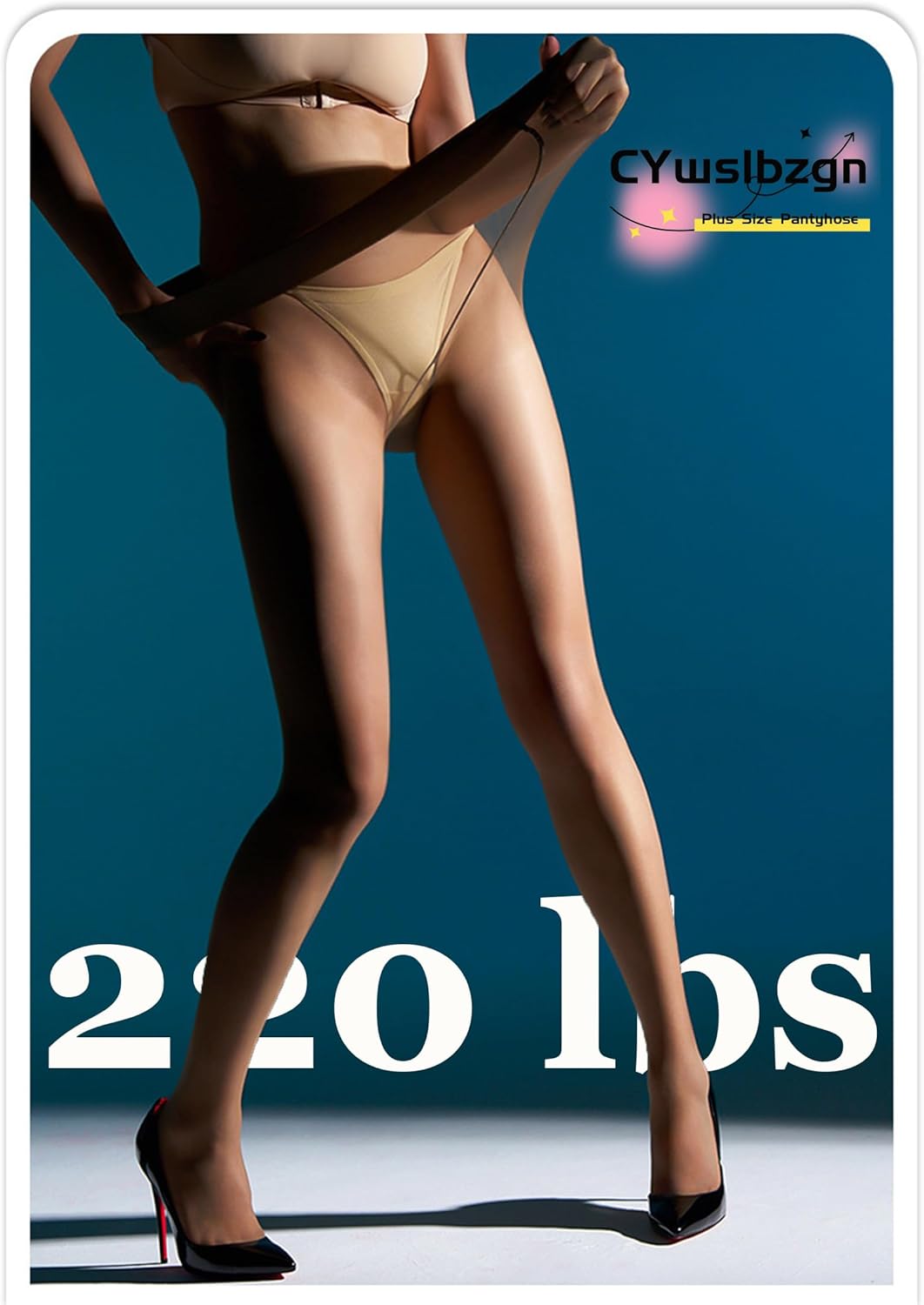 Women's Plus Size Pantyhose Ultra-Thin Sheer Tights Control Top Tights High Waist Silk Matte Pantyhose - Image 3