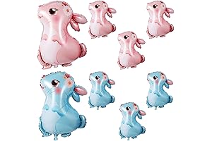 8pcs 27" Bunny Balloons, Easter Rabbit Balloons