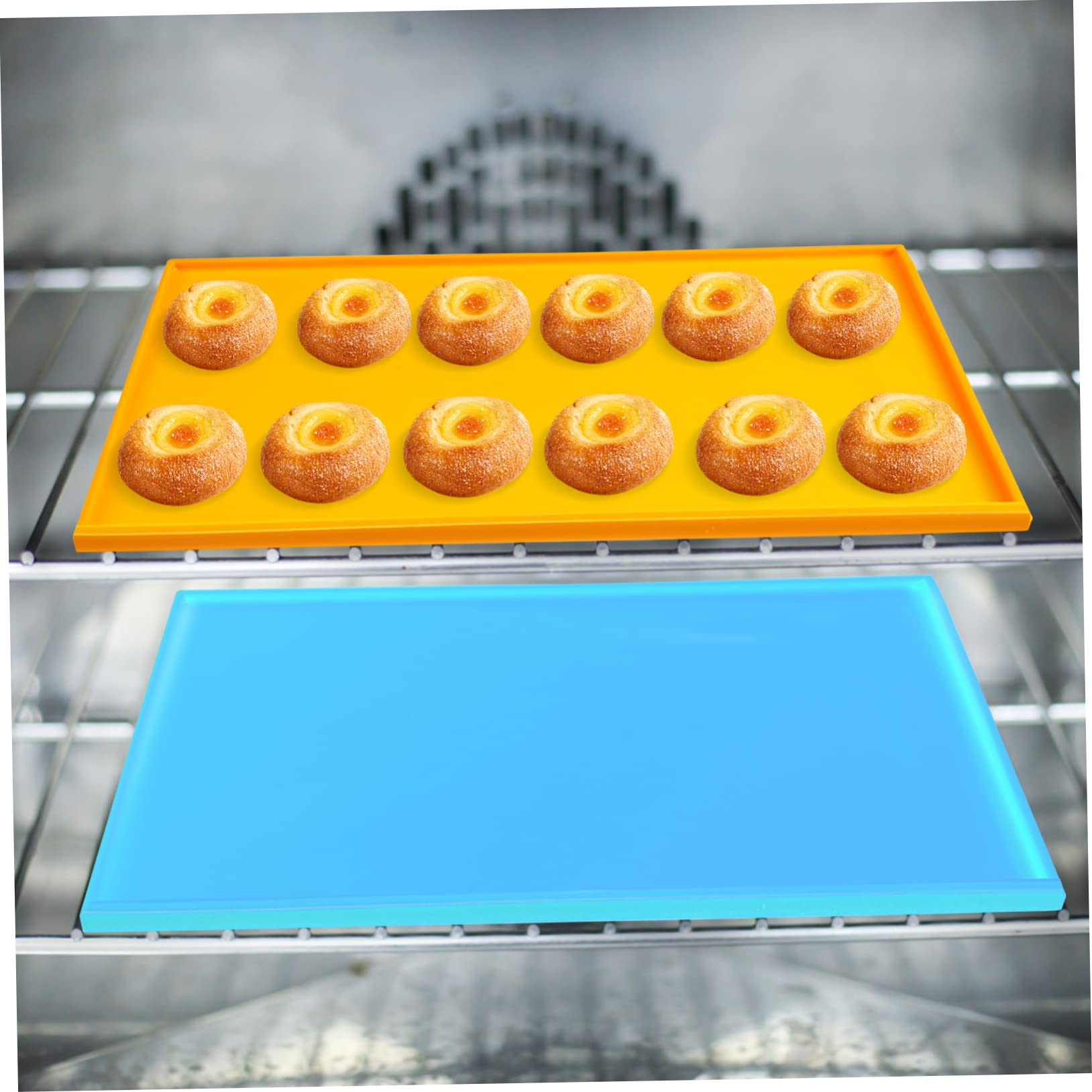 IMIKEYA Silikon-backmatte für Backofen Antihaft-backblech Wiederverwendbare Silikon-backform mit Erhöhtem Rand Temperaturbeständig von C bis C Leicht zu Reinigen