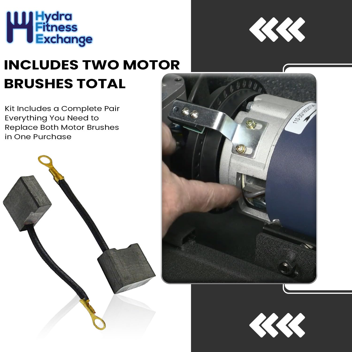Precor KC932 C932i C934 C936i Treadmill AC Drive Motor Brush Kit Pair Chain PPP000000044534008