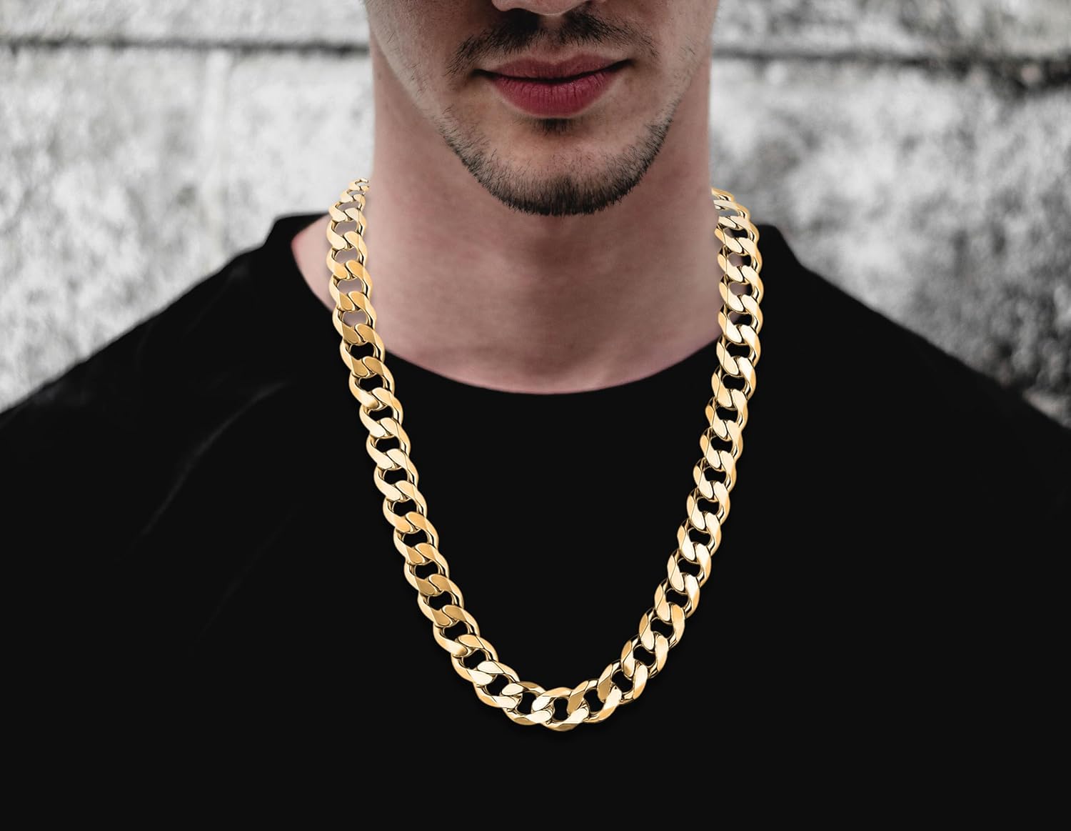 Savlano 14K Gold Plated 925 Sterling Silver 11.5mm Italian Solid Curb Cuban Link Chain Necklace For Men & Women - Made in Italy Comes Gift Box - Image 3