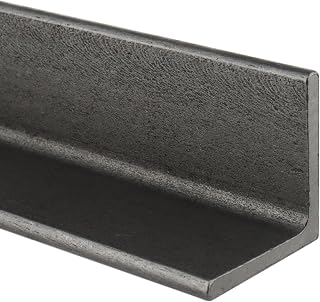 Rocaris A36 Hot Rolled Steel Angle Iron 1.6x1.6x0.18in Thick, 12in Length for Braces, Supports & DIY Structures
