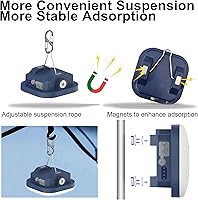 Vista 5 de 4 inch LED Camping Lantern Rechargeable TeiNewBy 1500LM 10000mAh up to 120 Hours Running, 4 Light Modes, IP54 Waterproof,Magnetic Base for Hurricane