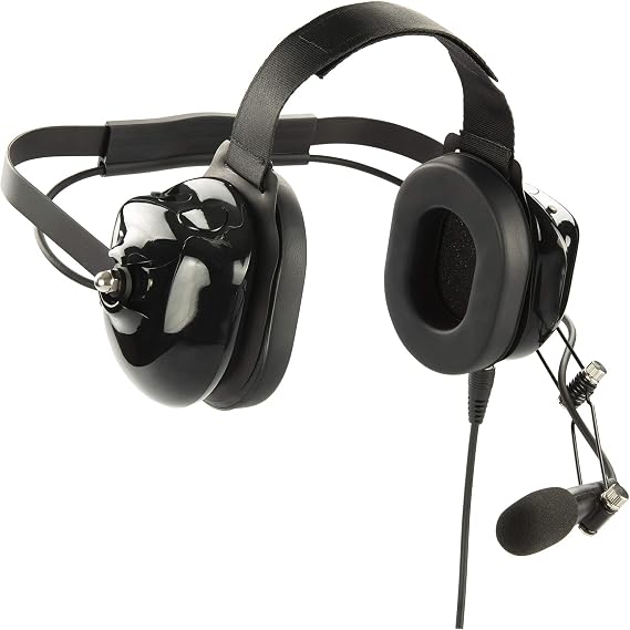 BHDH50PTT-BK-K2 Noise Cancelling Headset Compatible with BaoFeng BTECH UV-5R UV-5RA UV-5RE UV-5R3 BF-F8HP UV-82HP Kenwood 2-PIN 2 Pin Radios NX-1200 NX-1300 NX-P1200 NX-P1300 NX-3220 NX-3320