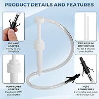 Vista 5 de Bomba de líquido para botellas estándar de cuarto de galón - 10cc por carrera de bomba, bomba de líquido de transmisión con adaptador de tercera