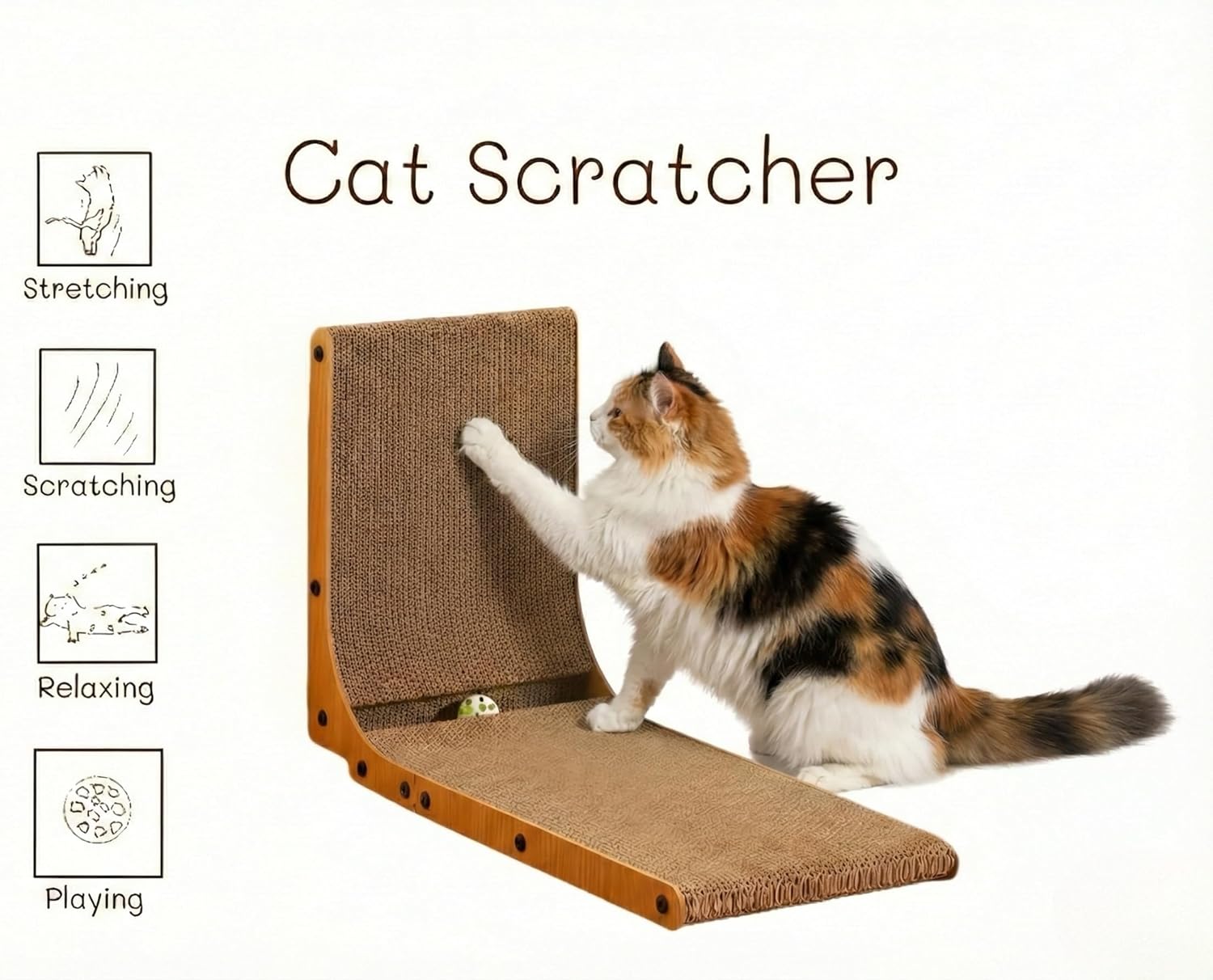 Cat Scratching Cardboard