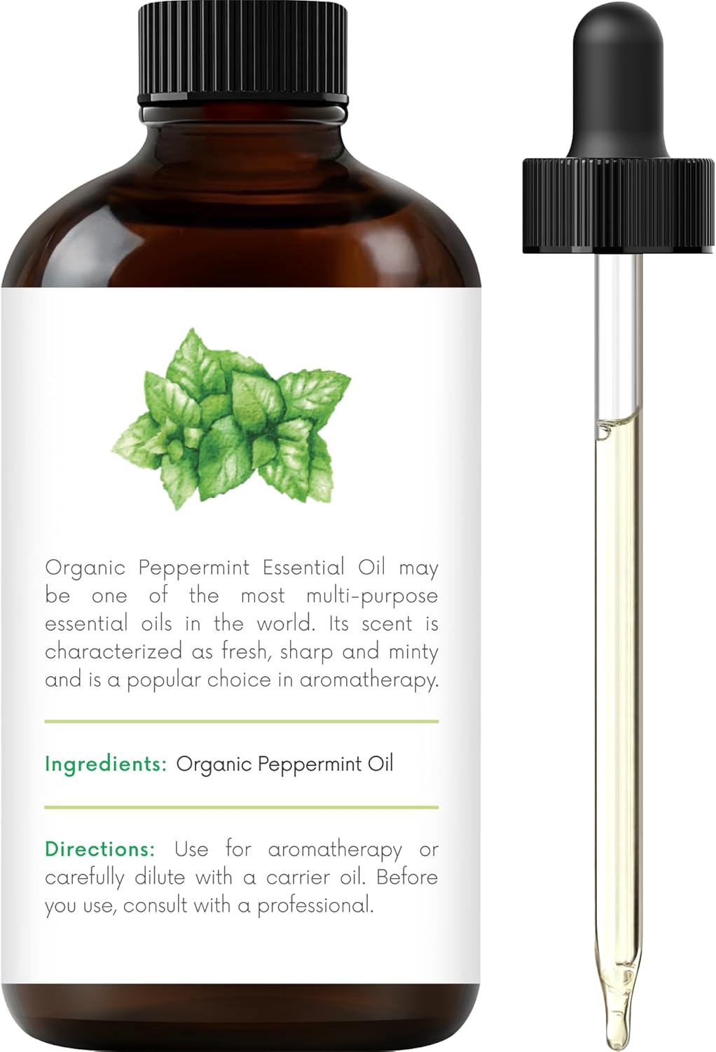 Handcraft Blends Organic Peppermint Essential Oil – 1 Fl Oz – 100% Pure and Natural – Premium Grade Essential Oil for Diffuser and Aromatherapy - Image 2