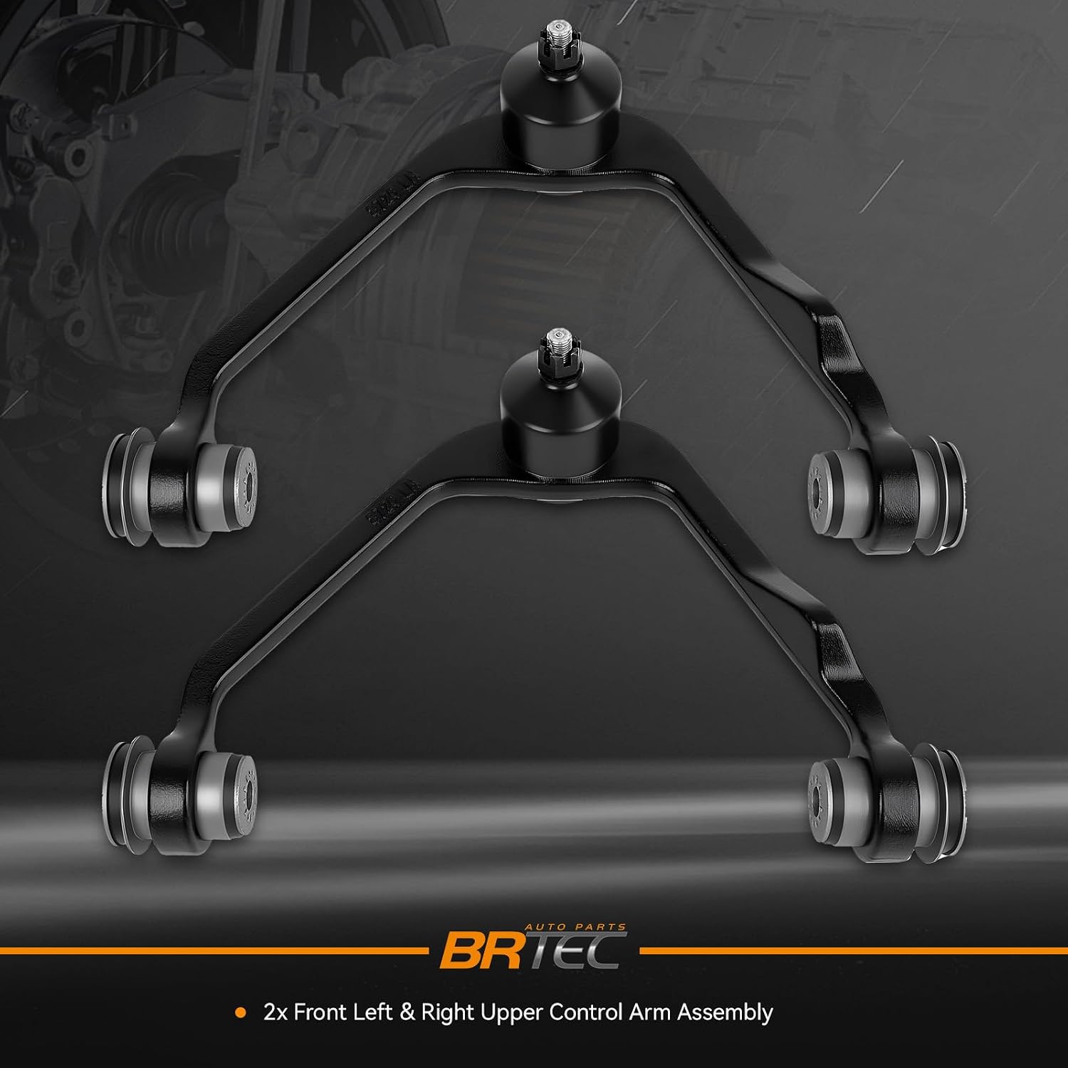 BRTEC 2WD Front Upper Control Arm with Ball Joint for 1997 1998 1999 2000 2001 2002 2003 for Ford F150; 2002 for Lincoln Blackwood; 1997 for Ford F250 Upper Control Arm K8726 K8728