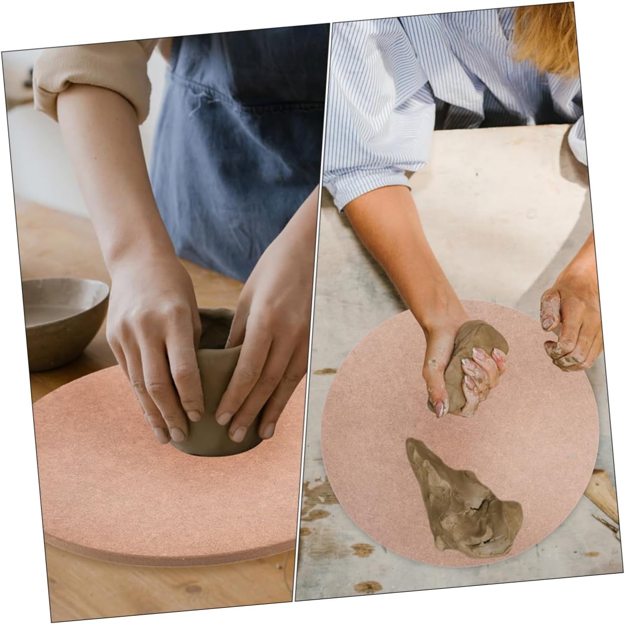 NUOBESTY 4pcs Wooden Pottery Wheel Bats for Clay Sculpting Compression Density Boards for Pottery Making for DIY Artists and Ceramics for Crafting and Sculpting Projects