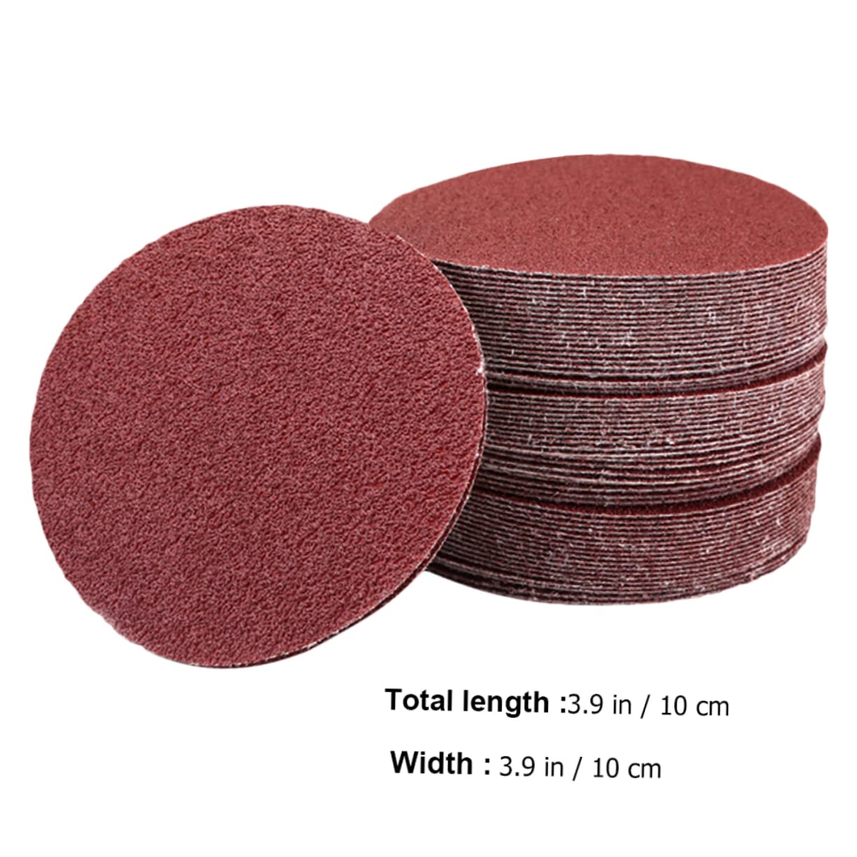 100pcs Flocking Sanding Discs Grit Polishing Sheets for Wood and Round Sandpapers for Automotive and Furniture Finishing
