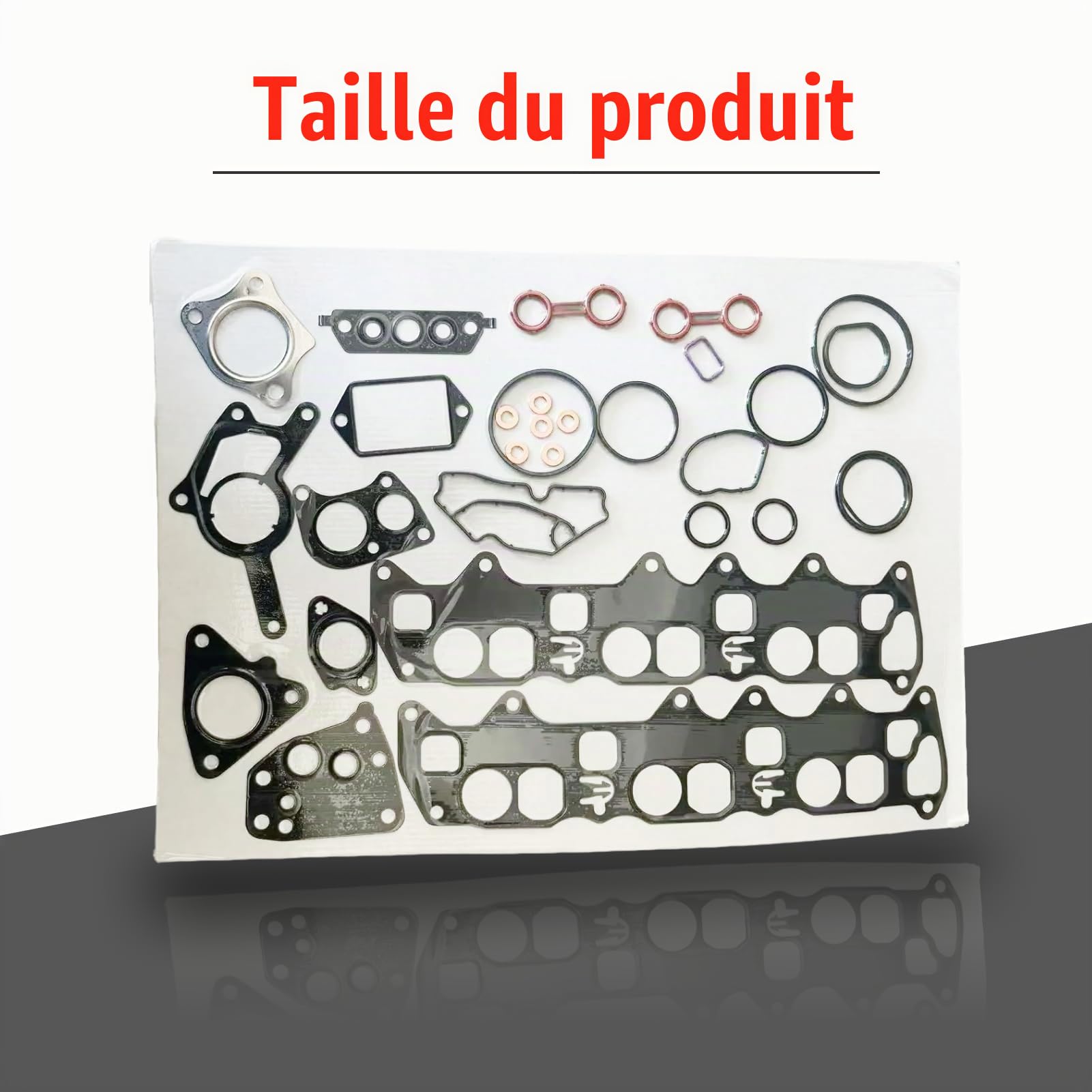 Fledart Kit de joints pour refroidisseur d'huile Pour moteurs OM642 280 320 350 CDI Remplace 6421410580 6421420481, Kit ​​Radiateur d'huile Pour W203, W204, W211, C218, W639, A209, X218, W213, W461, W