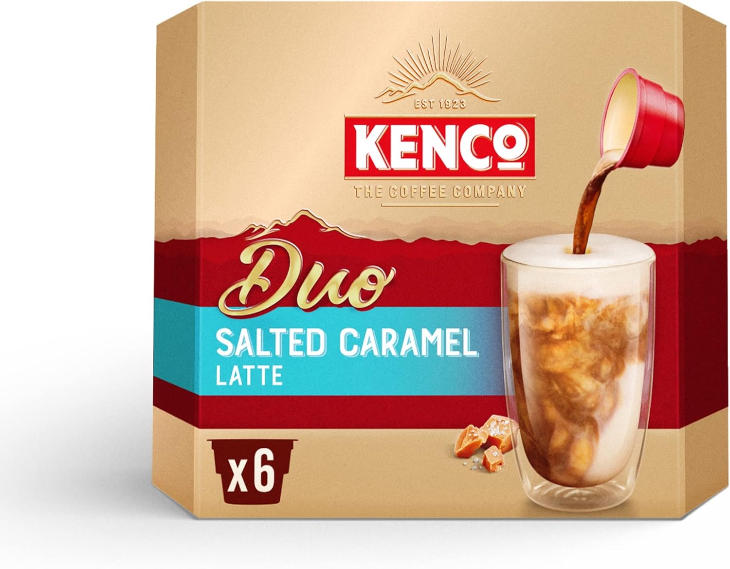 Kenco Duo Salted Caramel Latte, Pack of 6 Amazon.co.uk Grocery