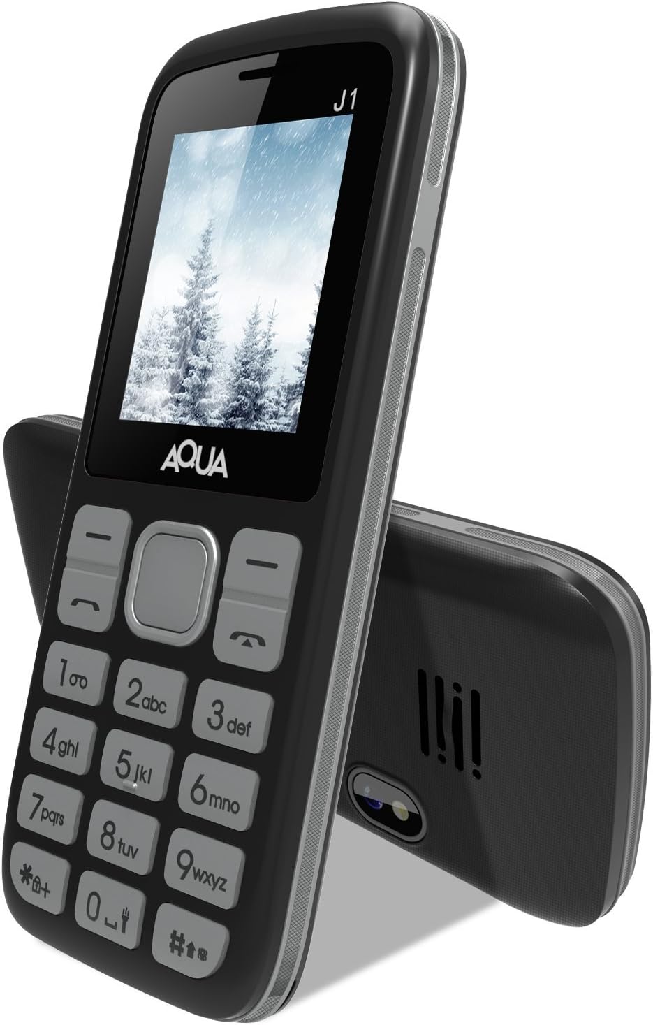 Aqua J1 (1200 Mah Battery, Dual Sim, Silver)