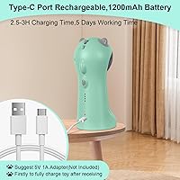 Vista 6 de TBTeek Cat Toy, Automatic, Motion-Activated, Rechargeable, 5 Fun Patterns, Random Rotating Trajectory, 4 Speed Modes, Adjustable Light Angles for