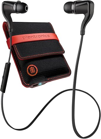 Plantronics 200203-01 BackBeat Go 2 Wireless Hi-Fi Earbud Headphones with Charging Case - Compatible with iPhone and other Smart Devices - Black