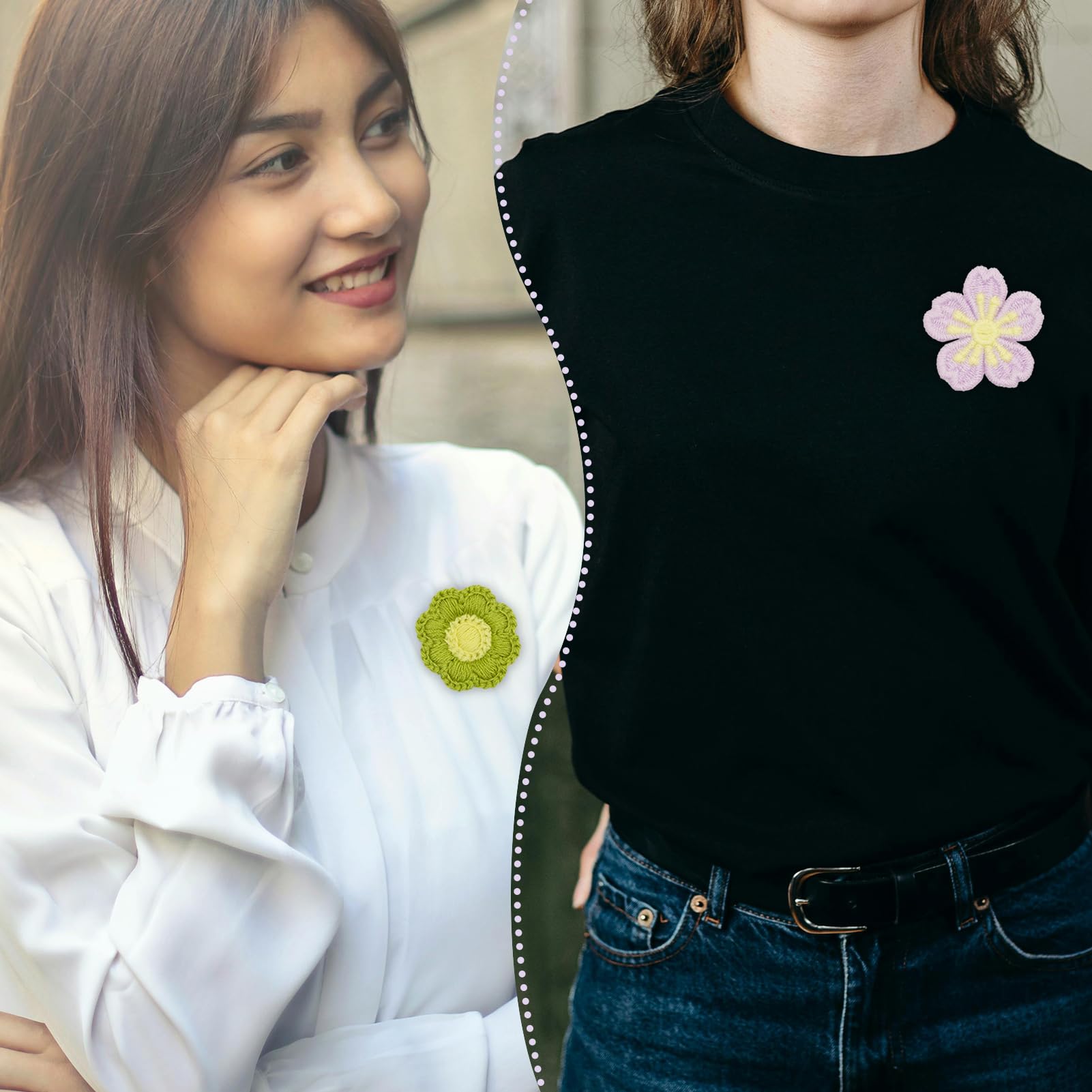 30 Stück Gänseblümchen-Aufnäher – 6 Farben, 5 Cm, Bestickt Für Kleidung & Accessoires