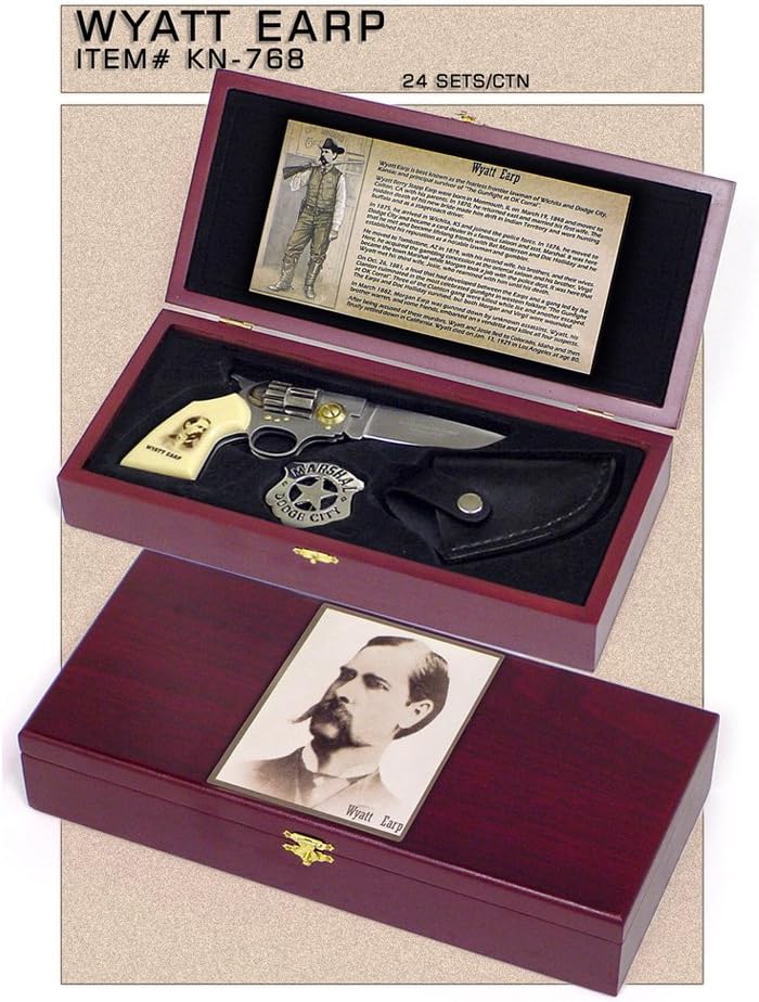 Wyatt Earp Folding Gun Knife