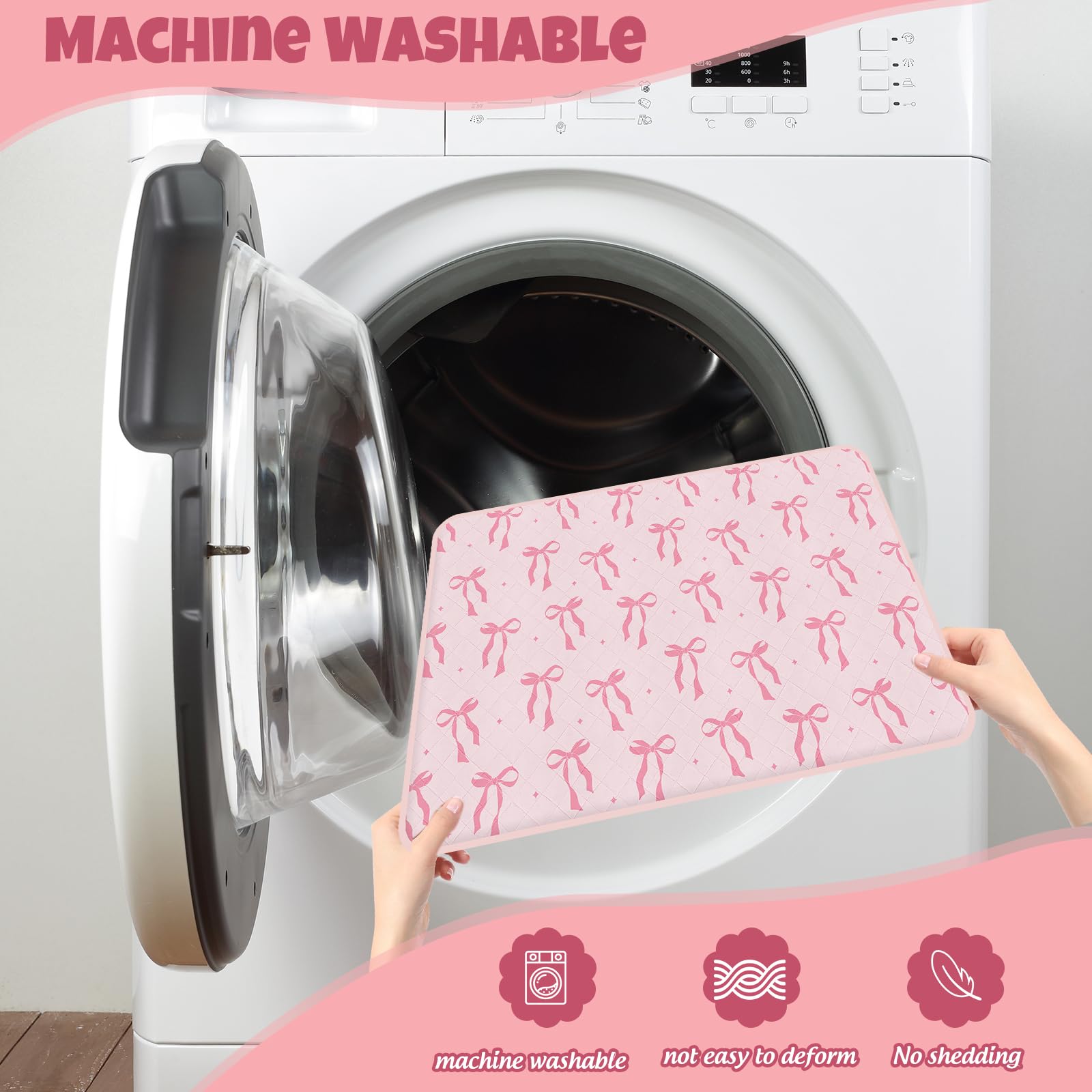 JarThenaAMCS Käfig-Set für Frettchen, Frettchen, Tiere, Nation, Käfig-Zubehör-Set, rosa Schleife, waschbar, Doppel-Einheit, Urinierpads für Hamster, Chinchillas, Kleintierzubehör, 7-teilig