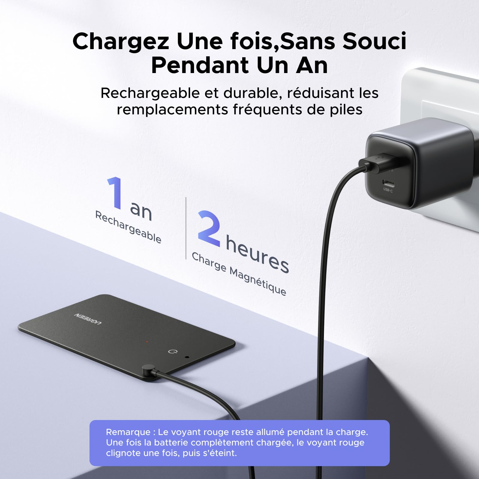 UGREEN FineTrack Slim S Smart Tag Wallet Tracker Galaxy Uniquement Traqueur Bluetooth Ultra Fin 1.7mm Étanche IP68 1 an Compatible avec SmartThings pour Portefeuille Clés Bagages Valise
