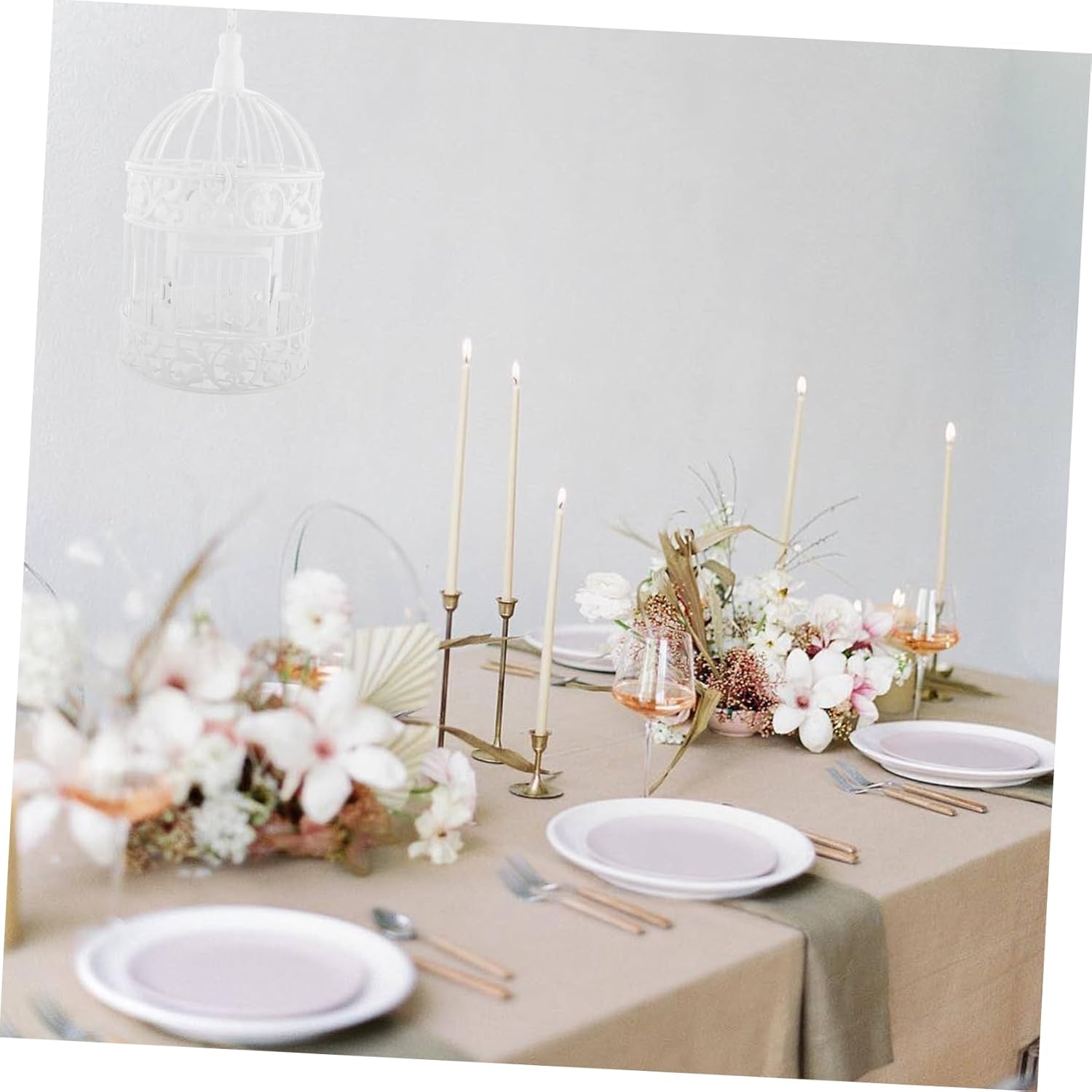 Small Decorative Birdcage Elegant European Design for Weddings Events Versatile Indoor Carrier Rustic Centerpiece Photography Prop Height