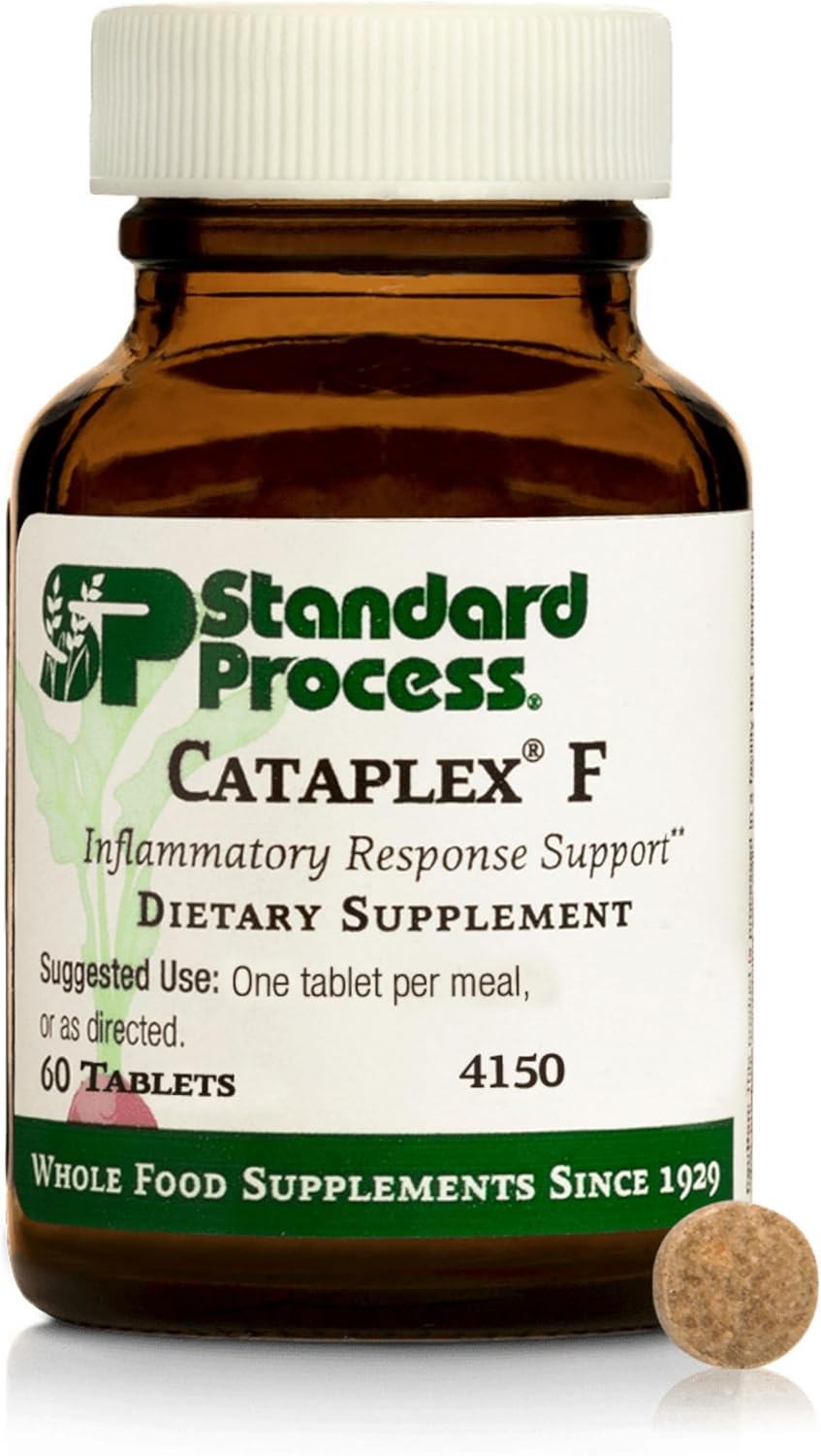 Standard Process Cataplex F - Contains Vitamin B6 & Iodine - Supports Structural Composition of Skin & Hair - Non-Dairy & Non-Soy - 360 Tablets