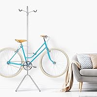 Vista 7 de Delta Cycle Soporte de Poste de Gravedad para Dos Bicicletas Garaje, Estante de Almacenamiento para 2 Bicicletas, No Requiere Perforación, Soporte