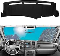 Vista 1 de Alfombrilla de salpicadero de cuero con protección solar compatible para 99-06 Chevy Silverado GMC Sierra, 00-06 Chevy Suburban Tahoe GMC Yukon/XL